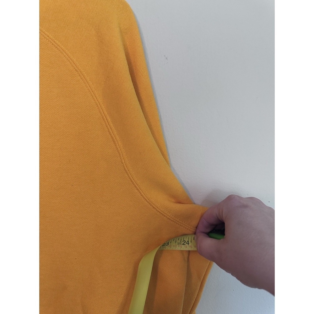 NWOT Burt's Bees Chapstick Promo XL Golden Yellow Fleece Crew Neck Sweatshirt - Picture 12 of 14